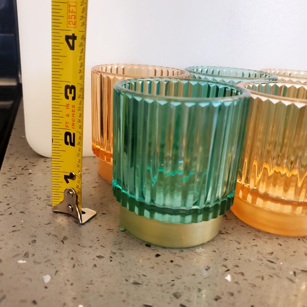8 Colorful Candle Votives - Picture 6 of 9